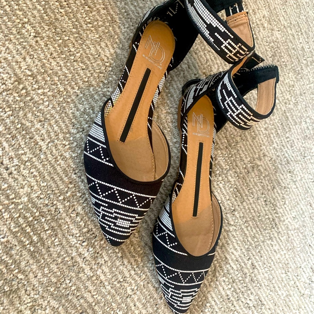 New Direction ankle strap flats